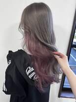 ヘアーデザインサロン スワッグ(Hair design salon SWAG) inner color pink