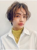 ショート韓国ボブハイライト髪質改善ブリーチ前髪20代30代