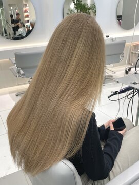 アールプラスヘアサロン(ar+ hair salon) ミルクティーブロンド