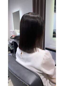 アリーズ シブヤ(ALLYS shibuya) 縮毛矯正×切りっぱなしロブ