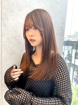 ロンドシェリ 仙台(Lond Cheri) 縮毛矯正 髪質改善 顔まわりレイヤーロング  前髪