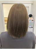 【B'ｓ】30代40代50代人気◎艶×カーキアッシュ/セミロング