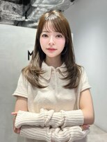 ミンクスオーバー(MINX OVER)&nbsp;前髪/こなれミディ/イメチェンヘアスタイル/ウェーブパーマ