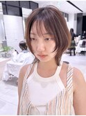 大人レイヤーウルフミニボブ外ハネナチュラル
