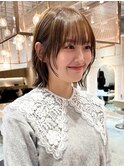 【北澤華】小顔シースルー前髪黒髪ボブルフ