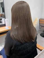 ミュラ(mulah)&nbsp;ブリーチなしカラーオリーブベージュ＊艶ストレート透明感カラー