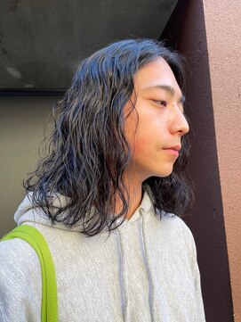 ナループロアオハナ(Nalu pu loa ohana) ロン毛パーマウェーブパーマニュアンスパーマゆるめパーマ