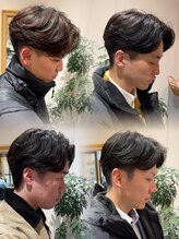 吉元龍一【センターパート×ニュアンスパーマ】