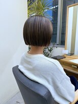 ヘアーポケット リタ(HAIR POCKET ritta)&nbsp;切りっぱなしミニボブ  × アンブレラカラー