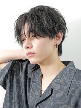 ロンドアンメゾン 原宿(Lond un Maison.) men's/メンズ/フェザーパーマ/黒染め/韓国/ブルーブラック/原宿