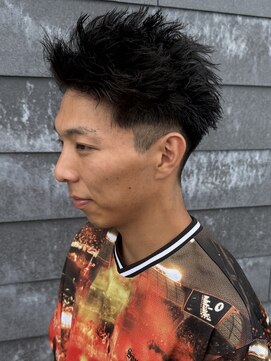 ヒュイル バイ ニアウ(Hwyl by Niau) メンズボックスショートスパイキーショートツイスト刈り上げ