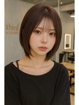 サードバイローラン(THiRD by ROULAND) 【THiRD】暗めカラーフェイスフレーミンググランマッシュ