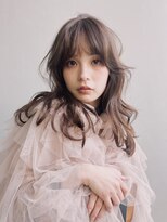 アイティー バイ アルバム 浦和店(IT by ALBUM)&nbsp;ロング顔周りレイヤー前髪カットオリーブベージュ_F20656