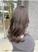 【Regarita】30代/ミディアムレイヤー/マットグレージュ