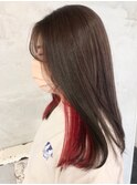 イヤリングカラー×レッド(デザインカラー)