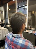 ５０代　メンズ　アッシュグレー