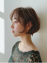 モードケイズ ラ ヴィ ベル(MODE K's la vie belle) 【庄内/カラー】20代 アッシュ愛されショートボブ