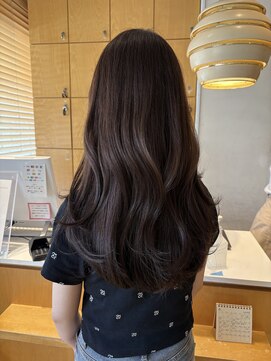 オーガニックエコ 川越(organic+eco) 20代30代春韓国風レイヤー/イルミナカラーダークブラウン