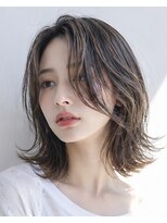 ムーン 仙台一番町店(OON)&nbsp;くびれミディアム/ハイライト/グレージュ/髪質改善/仙台