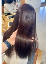 ジジ 宇都宮(Gigi)&nbsp;髪質改善カラー/髪質改善/人気のボルドー色/宇都宮/鶴田