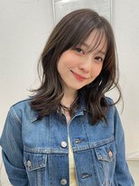 ハニーシブヤ(HONEY shibuya) ヨシンモリパーマ/ミディアムレイヤー/シアーグレージュ2