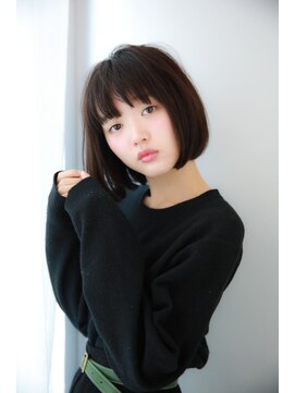 ネオリーブアイム 横浜西口店(Neolive aim) 大人かわいい 小顔 丸みのあるショートボブ ひし形　エアリー