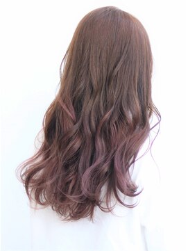 ブーケ(bouquet) ミルクティーベージュダブルカラーインナーカラー韓国20代前髪