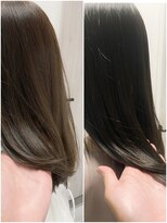 アントワープトーキョー(antwerp TOKYO)&nbsp;白髪ぼかしハイライト酸性ストレート縮毛矯正髪質改善白髪染め