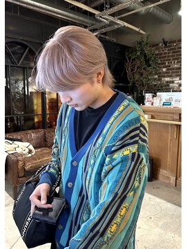 ノラ ヘアーサロン(NORA HAIR SALON) 【大久保】お洒落男子さん！メンズブロンドヘア！
