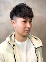 ディスイズバーバーサード(THIS IS BARBER 3rd)&nbsp;ツイストパーマ　ツーブロック　ソフトモヒカン