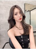 【lilley 稲永麻衣】顔まわりカット+ロングヘア+韓国ヘア