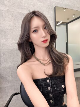 リリー(Lilley) 【lilley 稲永麻衣】顔まわりカット+ロングヘア+韓国ヘア