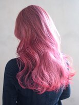 秋色ピンクヘアー透明感カラーピンクグレープフルーツ_ba535872