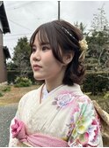 ハーフアップ