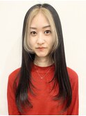 【モリオ松戸　石山】ロングヘアバングカラー顔周りレイヤー