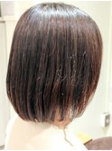 ボブ ワンカールパーマ