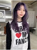 1ブリーチでできるラベンダーカラー＋レイヤーカット