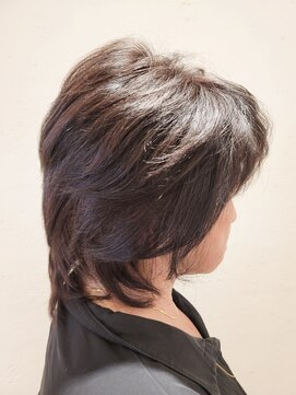 松本平太郎美容室 吉祥寺パートファイブ(PART5) ミディアムレイヤー×ポイントパーマ×イノアカラー