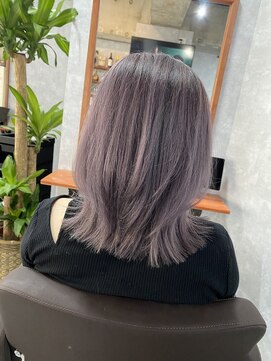 シールドヘアー 沖縄 新都心(C'LD Hair) ミディアム○ニュアンスレイヤー/ラベンダーグレー