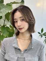 サンド 大阪梅田(sand)&nbsp;＠hitoshi__sand ボブ/黒髪/ネビージュ/小顔/ワンレン/大阪梅田