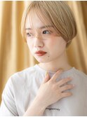 □透明感ハイトーンカラーマッシュショート403上尾10代20代30代