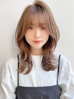 アグノス 青山(Agnos) シースルーバング前髪暗めカラーイメチェン愛され斜めバング