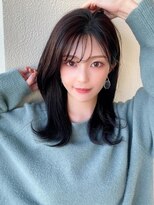 ラルユー 金山(LallYou)&nbsp;暗髪で出せるこなれ感！フェイスレイヤー×ナチュラルセミロング