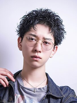 オーシャントーキョー 渋谷神南(OCEAN TOKYO) メンズカット無造作黒髪スパイキーショート刈り上げビジネス流行