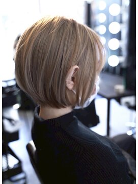 シャロン(SHARON) 【SHARON】ショートボブ×ミルクティーベージュ