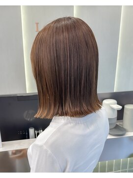 ロンドリゼル 札幌(Lond RiseL) オリーブグレー/前髪/ボブ/マロンベージュ/レイヤーカット/小顔