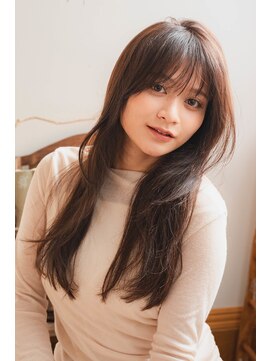 ソルア 上本町(solua) 【20代半ばの透明感重視】艶長持ちグロスカラー+小顔カット