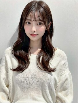 アース 大曽根店(HAIR&MAKE EARTH) 20代30代◎秋の暗めカラー×くびれレイヤーカットで小顔美人