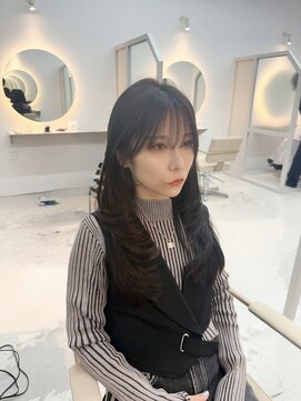 黒髪/韓国レイヤー！ワンカールで簡単レイヤー！