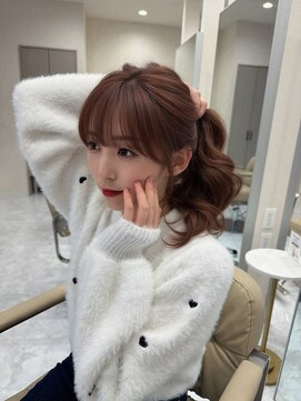 おろしても結んでも♪360度かわいい顔まわりデザイン